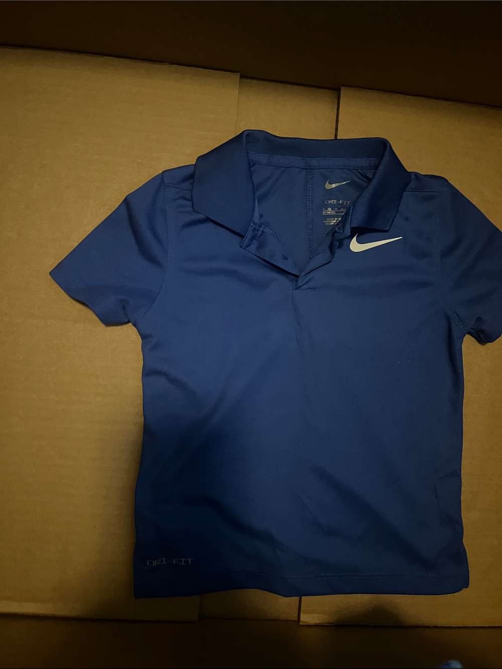 Nike Royal Blue Performance Polo with White Swoosh